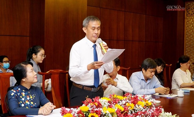 Ông Võ Văn Thiện phát biểu tại buổi làm việc Ông Võ Văn Thiện phát biểu tại buổi làm việc