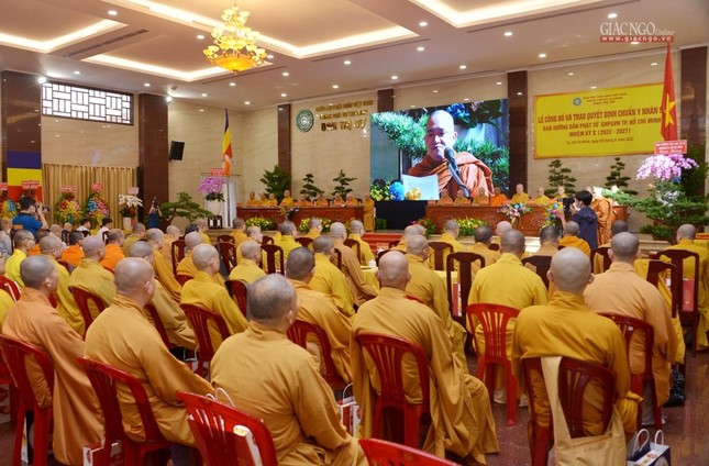 Quang cảnh lễ ra mắt thành phần nhân sự Ban Hướng dẫn Phật tử TP.HCM