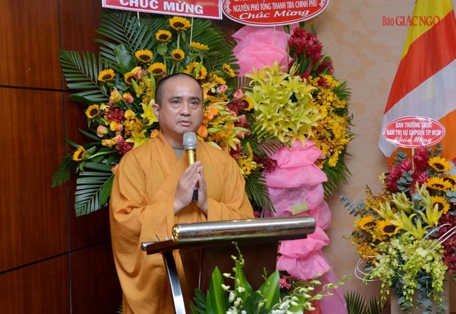 Thượng tọa Thích Tâm Hải phát biểu khai mạc