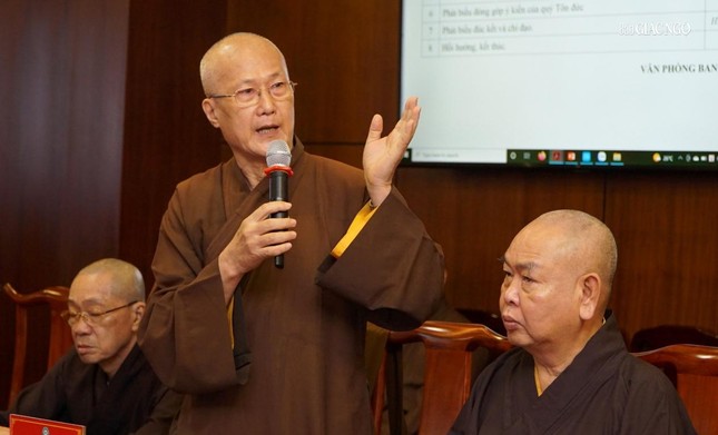 Hòa thượng Thích Chơn Không đóng góp ý kiến