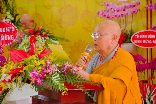 Ni trưởng Thích nữ Tịnh Nguyện, Trưởng ban Tổ chức phát biểu khai mạc