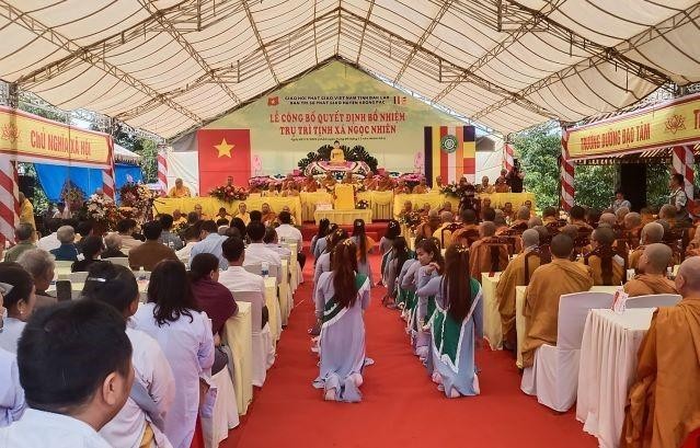 Quang cảnh lễ bổ nhiệm trụ trì tịnh xá Ngọc Nhiên Quang cảnh lễ bổ nhiệm trụ trì tịnh xá Ngọc Nhiên