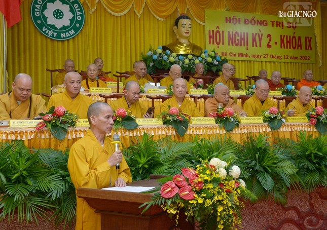 Hòa thượng Thích Thiện Thống, Phó Chủ tịch Hội đồng Trị sự trình Quy chế Ban Thường trực Hội đồng Trị sự nhiệm kỳ IX (2022-2027)