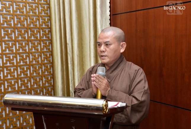 Đại đức Thích Thuần Tại báo cáo hoạt động năm 2022 của Ban Kinh tế - Tài chính Đại đức Thích Thuần Tại báo cáo hoạt động năm 2022 của Ban Kinh tế - Tài chính