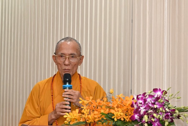 Hòa thượng Thích Huệ Trí phát biểu khai mạc