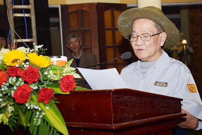 Huynh trưởng cấp Tấn Tâm Tưởng Nguyễn Thường phát biểu khai mạc Huynh trưởng cấp Tấn Tâm Tưởng Nguyễn Thường phát biểu khai mạc