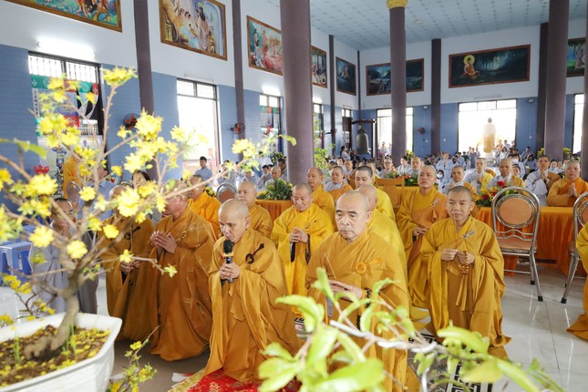 Hòa thượng Thích Hạnh Thể có lời khuyến tấn Phật tử tu tập tại lễ cầu an Hòa thượng Thích Hạnh Thể có lời khuyến tấn Phật tử tu tập tại lễ cầu an
