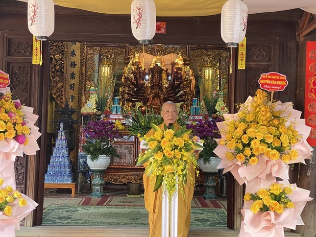 Hòa thượng Thích Bảo Nghiêm đã có lời đạo từ tới toàn thể hội chúng