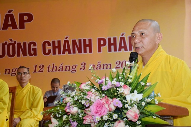 Thượng Thích Huệ Nhẫn phát biểu khai mạc Thượng Thích Huệ Nhẫn phát biểu khai mạc