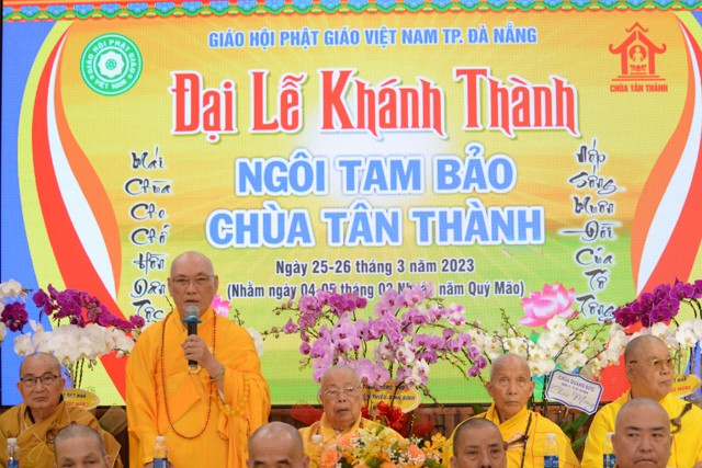 Hòa thượng Thích Trí Viên tán thán chư Tăng, Phật tử chùa Tân Thành Hòa thượng Thích Trí Viên tán thán chư Tăng, Phật tử chùa Tân Thành