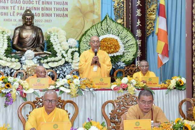 Hòa thượng Thích Minh Nhật phát biểu chỉ đạo Hòa thượng Thích Minh Nhật phát biểu chỉ đạo