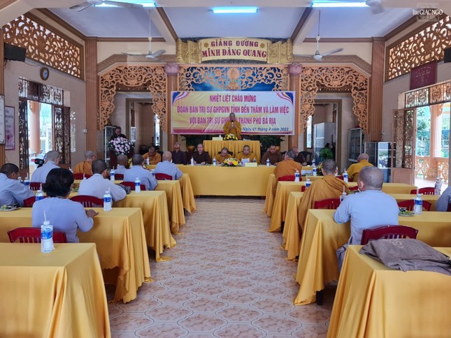 Buổi gặp gỡ Tăng Ni tại văn phòng Ban Trị sự TP.Bà Rịa - tịnh xá Ngọc Phước - Ảnh: Ban TT-TT Phật giáo TP.Bà Rịa Buổi gặp gỡ Tăng Ni tại văn phòng Ban Trị sự TP.Bà Rịa - tịnh xá Ngọc Phước - Ảnh: Ban TT-TT Phật giáo TP.Bà Rịa