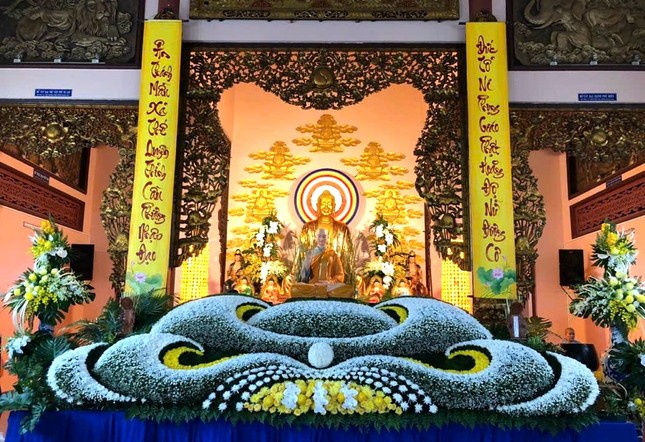 Tôn tượng Đức Thánh Tổ Ni Đại Ái Đạo tại chùa Quang Minh - Ảnh: Ban TTTT Phật giáo B.P