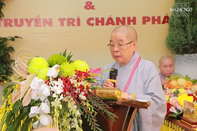 Ni trưởng Thích nữ Nhật Khương phát biểu khai mạc