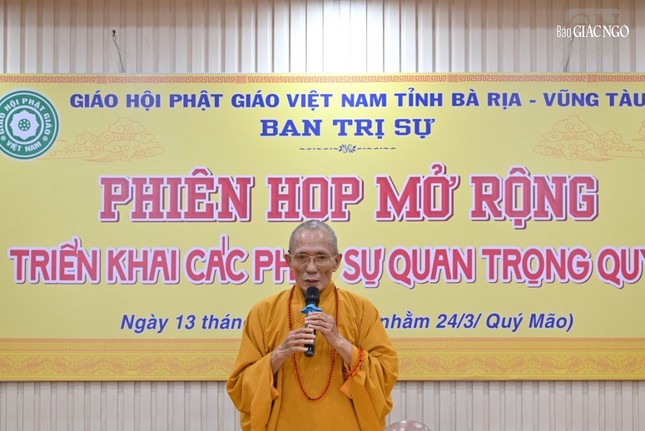 Hòa thượng Thích Huệ Trí phát biểu khai mạc