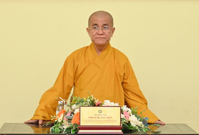 Thượng tọa Thích Quảng Hiền, Trưởng ban Trị sự GHPGVN tỉnh chủ trì buổi họp Thượng tọa Thích Quảng Hiền, Trưởng ban Trị sự GHPGVN tỉnh chủ trì buổi họp