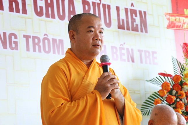 Thượng tọa Thích Trí Thọ ban đạo từ Thượng tọa Thích Trí Thọ ban đạo từ