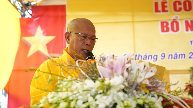 Thượng tọa Thích Tâm Lạc phát biểu khai mạc