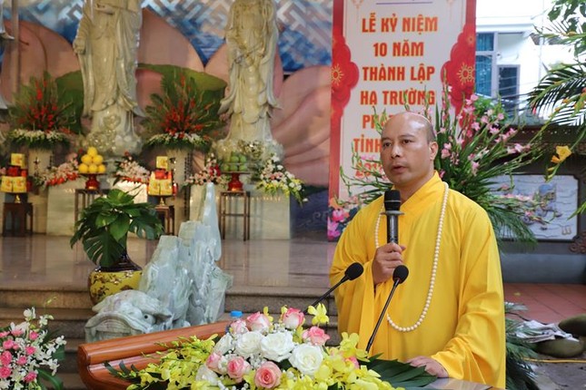 Thượng tọa Thích Minh Huy phát biểu khai mạc Thượng tọa Thích Minh Huy phát biểu khai mạc