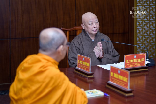 Hòa thượng Trưởng ban Trị sự TP.HCM phát biểu đúc kết