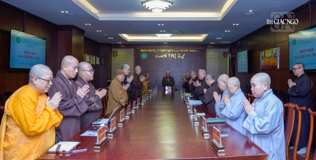 Phiên họp của Ban Thường trực Ban Trị sự GHPGVN TP.HCM sáng 9-10-2023