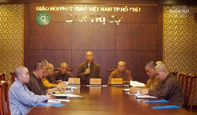 Buổi họp rà soát thảo luận về nội dung khảo hạch Đại giới đàn Bửu Huệ và triển khai một số Phật sự của ban