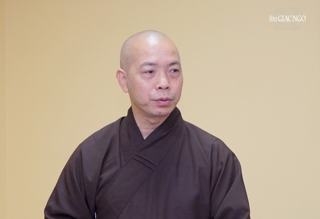 Thượng tọa Thích Quang Thạnh cho biết điểm thi của giới tử sẽ trình Ban Thường trực, Ban Kiến đàn trước khi công bố chính thức đến giới tử