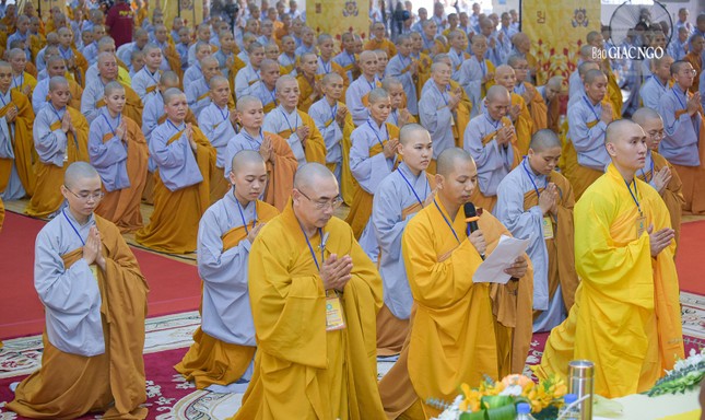 Đại diện giới tử phát nguyện và tri ân chư tôn giáo phẩm