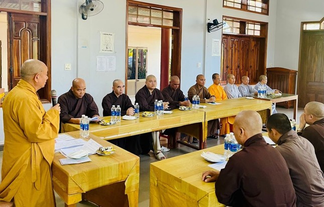 Quang cảnh hội nghị tổng kết hoạt động Phật sự của GHPGVN H.Phù Mỹ