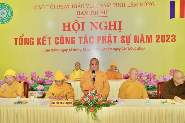 Hòa thượng Thích Thanh Tân phát biểu khai mạc