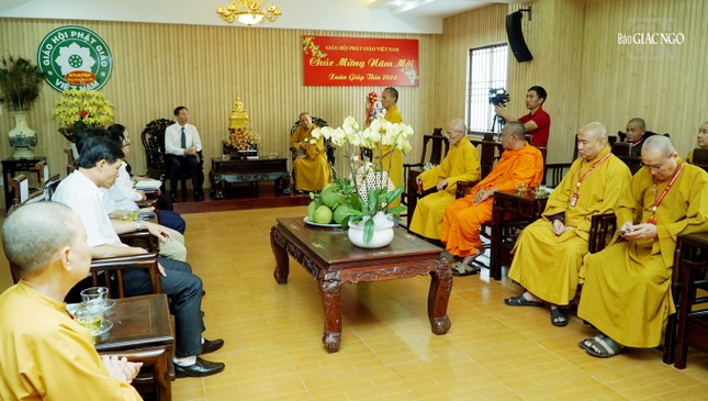 Quang cảnh buổi tiếp phái đoàn Ban Tôn giáo Chính phủ Quang cảnh buổi tiếp phái đoàn Ban Tôn giáo Chính phủ