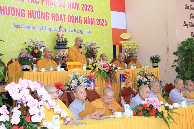 Thượng tọa Thích Tỉnh Cường tán thán thành tựu hoạt động Phật sự năm 2023 của Ni giới tỉnh Thượng tọa Thích Tỉnh Cường tán thán thành tựu hoạt động Phật sự năm 2023 của Ni giới tỉnh
