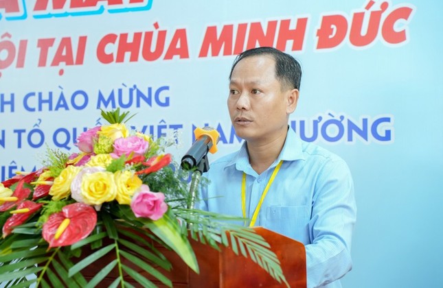 Ông Nguyễn Thành Tâm, Chủ tịch Ủy ban MTTQVN P.Bình Trưng Tây phát biểu Ông Nguyễn Thành Tâm, Chủ tịch Ủy ban MTTQVN P.Bình Trưng Tây phát biểu