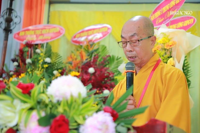 Hòa thượng Thích Nhựt Tấn phát biểu khai mạc
