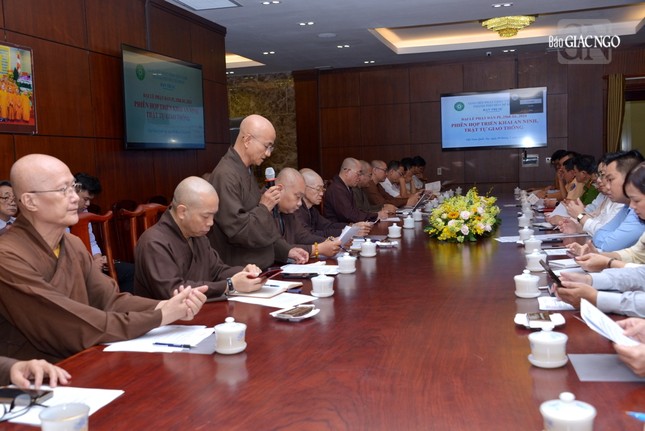 Buổi họp thảo luận và thống nhất các phương án về an ninh, trật tự, giao thông cho các sự kiện quan trọng trong Tuần lễ Phật đản tại TP.HCM