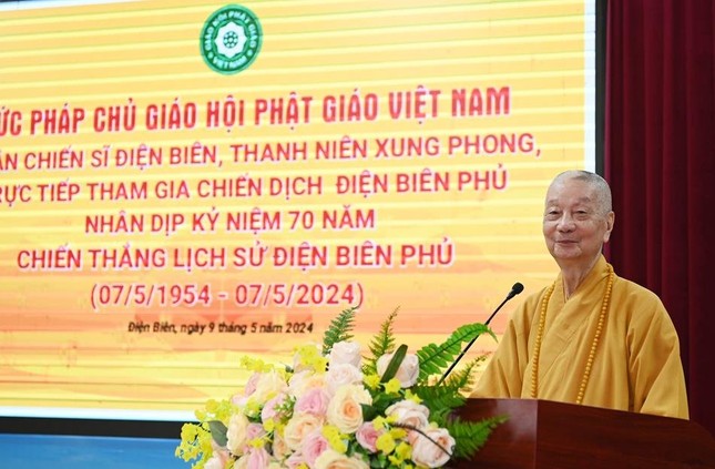 Đức Pháp chủ có lời thăm hỏi các cựu chiến binh, thanh niên xung phong trực tiếp tham gia Chiến dịch Điện Biên Phủ lịch sử Đức Pháp chủ có lời thăm hỏi các cựu chiến binh, thanh niên xung phong trực tiếp tham gia Chiến dịch Điện Biên Phủ lịch sử
