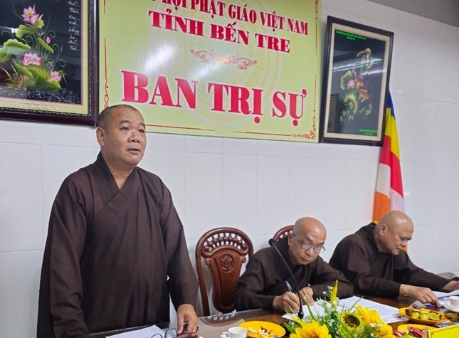 Thượng tọa Thích Trí Thọ, Phó ban Thường trực Ban Trị sự tỉnh đóng góp ý kiến