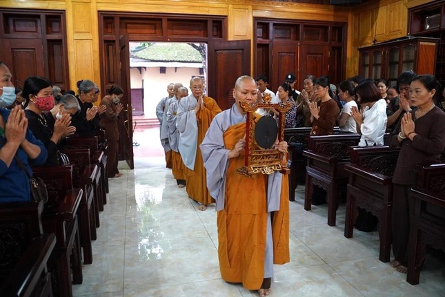 Đoàn Phân ban Ni giới T.Ư tại trường hạ chùa Pháp Điện (tỉnh Hưng Yên)