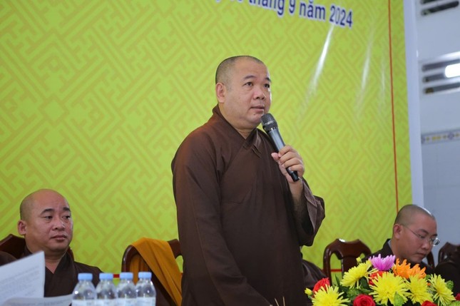 Thượng tọa Thích Trí Thọ phát biểu tại buổi làm việc Thượng tọa Thích Trí Thọ phát biểu tại buổi làm việc