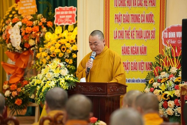 Thượng tọa Thích Giác Vũ phát biểu khai mạc Thượng tọa Thích Giác Vũ phát biểu khai mạc