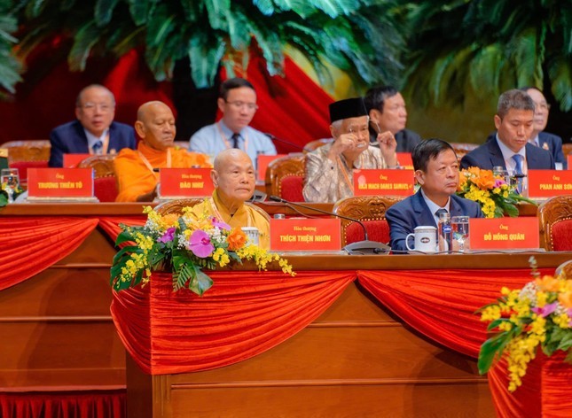 Hòa thượng Thích Thiện Nhơn, Phó Pháp chủ Hội đồng Chứng minh, Chủ tịch Hội đồng Trị sự GHPGVN - Ảnh: MTTQVN