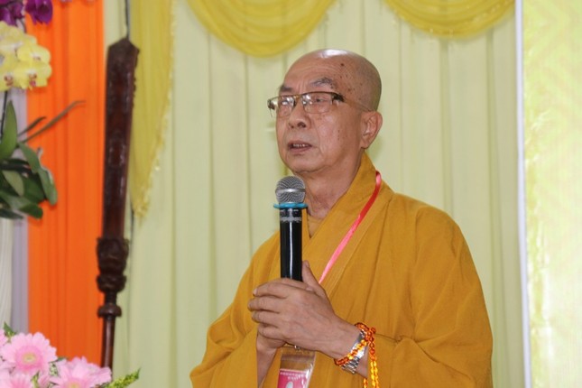 Hòa thượng Thích Nhựt Tấn, Trưởng ban Tổ chức phát biểu khai mạc Hòa thượng Thích Nhựt Tấn, Trưởng ban Tổ chức phát biểu khai mạc