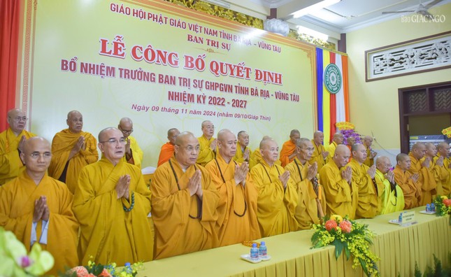 Chư tôn giáo phẩm tưởng niệm chư vị tiền bối hữu công Phật giáo Việt Nam viên tịch qua các thời kỳ, cố Hòa thượng Thích Huệ Trí, Phó Chủ tịch Hội đồng Trị sự, Trưởng ban Trị sự GHPGVN tỉnh Bà Rịa-Vũng Tàu tiền nhiệm viên tịch