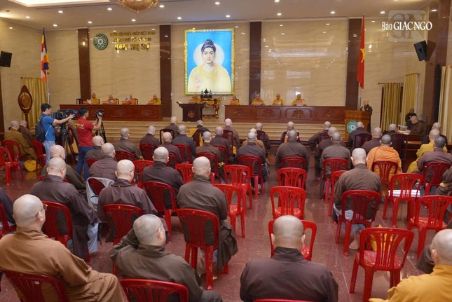 Quang cảnh buổi họp khoáng đại của Phật giáo TP.HCM sáng nay, 14-11-2024