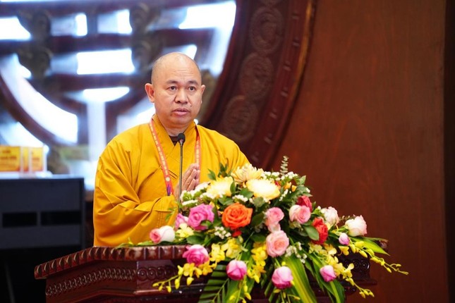 Thượng tọa Thích Đức Thiện tổng kết khóa bồi dưỡng