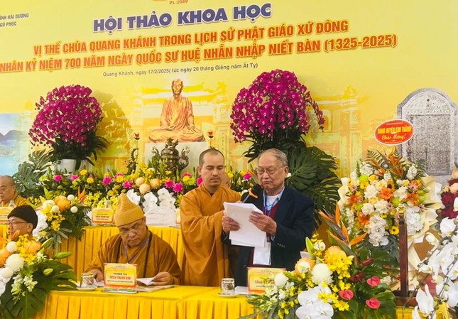 Nhiều tham luận của các học giả, nhà nghiên cứu về Di tích Quang Khánh và Tổ Non Đông Nhiều tham luận của các học giả, nhà nghiên cứu về Di tích Quang Khánh và Tổ Non Đông