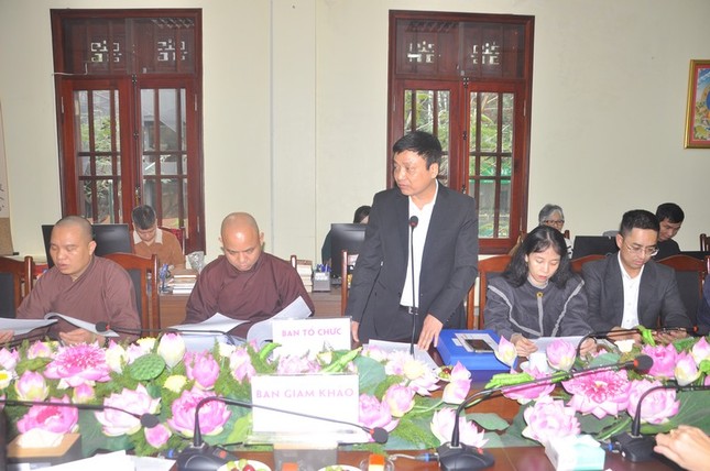 Cư sĩ Giới Minh, Thư ký Ban Tổ chức phát biểu