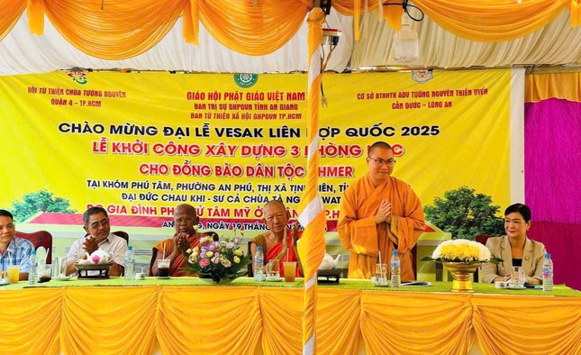 Lễ khởi công xây dựng 3 phòng học cho học sinh người Khmer Lễ khởi công xây dựng 3 phòng học cho học sinh người Khmer