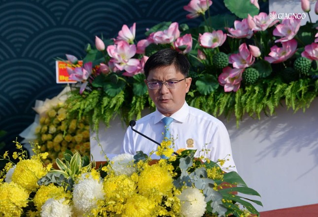 Ông Nguyễn Mạnh Cường thay mặt lãnh đạo Thành ủy TP.HCM phát biểu tại Đại lễ Ông Nguyễn Mạnh Cường thay mặt lãnh đạo Thành ủy TP.HCM phát biểu tại Đại lễ