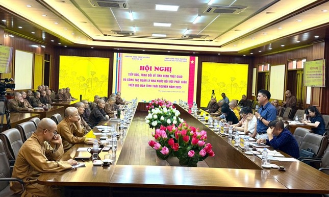 Hội nghị tiếp xúc, trao đổi về tình hình Phật giáo và công tác quản lý Nhà nước đối với Phật giáo trên địa bàn tỉnh năm 2025